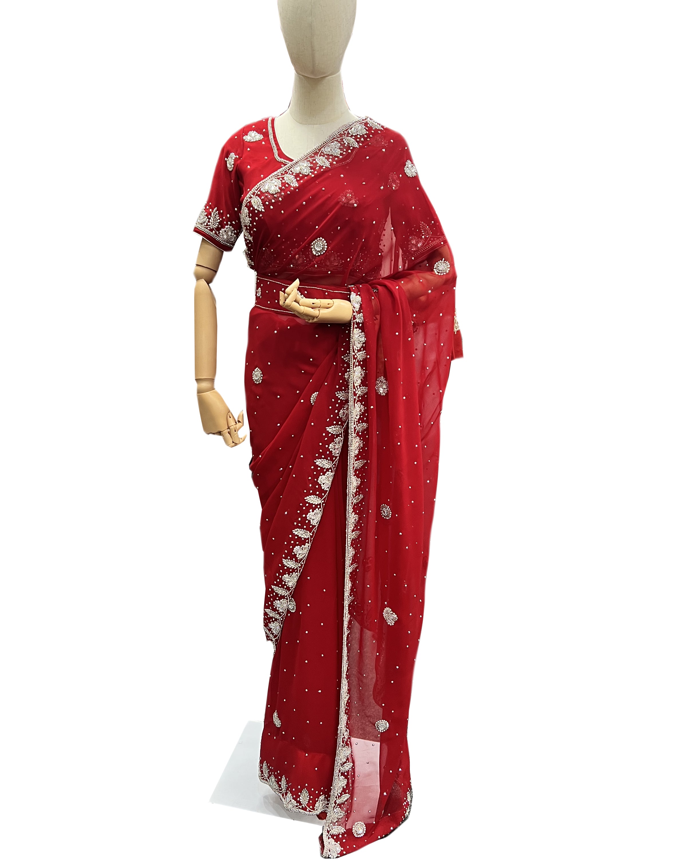 Hand Work Saree Set